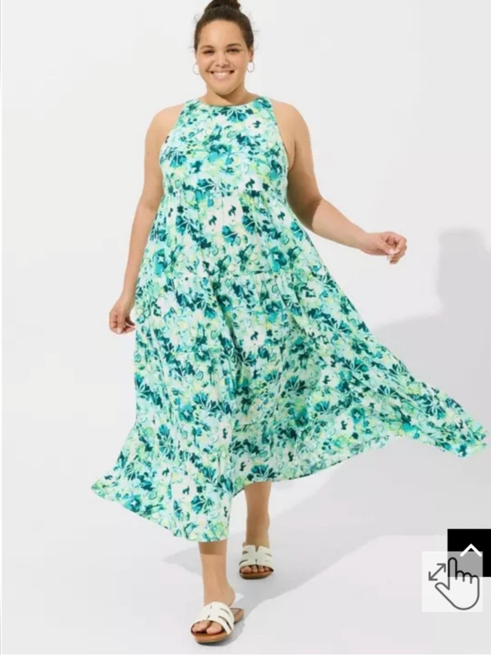 Like New Torrid Maxi Floral Tiered Summer Dress 👗 Size 1